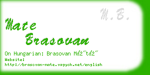 mate brasovan business card